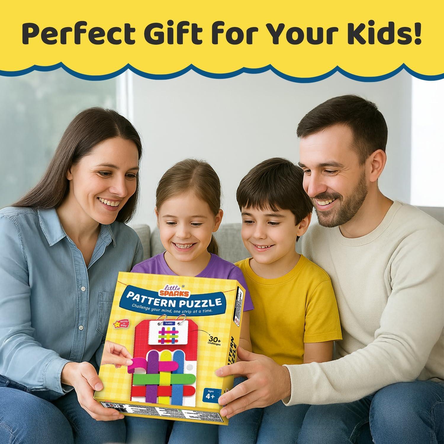 image:imageSmartivity Pattern Puzzle Game for Kids 48 Years  Color amp Pattern Matching Toy  30 Challenges I HandEye Coordination Logical Thinking  Educational Travel Game for Ages 45678 Boys amp Girls