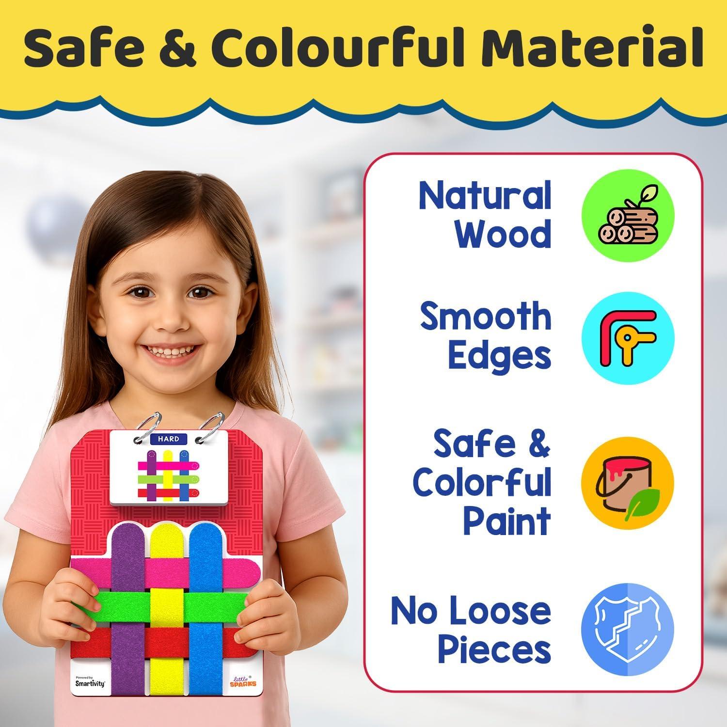 image:imageSmartivity Pattern Puzzle Game for Kids 48 Years  Color amp Pattern Matching Toy  30 Challenges I HandEye Coordination Logical Thinking  Educational Travel Game for Ages 45678 Boys amp Girls