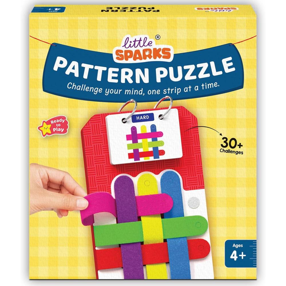 image:imageSmartivity Pattern Puzzle Game for Kids 48 Years  Color amp Pattern Matching Toy  30 Challenges I HandEye Coordination Logical Thinking  Educational Travel Game for Ages 45678 Boys amp Girls