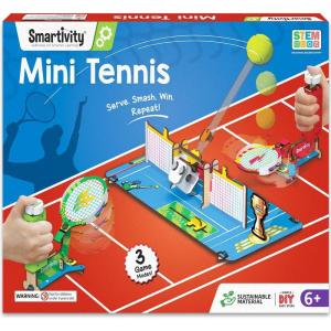 image:imageSmartivity DIY Tabletop Tennis  Pickleball Game for Kids 6 to 12 2 Player STEM Toy with Mechanical Rackets amp Scoreboard Christmas Birthday Gift for Boys amp Girls Age 6 7 8 9 10 11 12 YearsTabletop Tennis