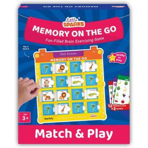 image:imageSmartivity Memory Game for Kids Ages 3 Years  Fun Matching Game  12 Theme Cards amp 3 Level Challenges I Birthday Gift for Boys amp Girls I Preschool Learning Toy for 3456 Years Age