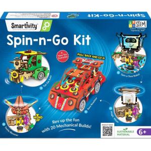 image:imageSmartivity 20in1 SpinnGo Kit for Kids Ages 6789101112 I Build a Moving Robot CAR Airplane amp More I Birthday Gifts for Boys amp Girls  DIY Science Toy for Kids 612 Years Old