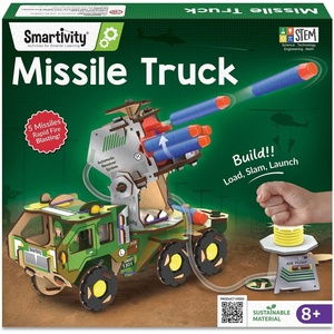 image:imageSmartivity Missile Truck  STEM Toy for Kids  Build Your Own Millitary Truck with AirPowered Rotating Launcher  Birthday Gift for Smart Kids  Toy for Boys amp Girls Ages 891011121314 YearsMilitary Truck