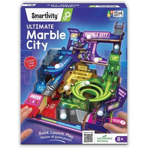 image:imageSmartivity Ultimate Marble City  Build Your Own 3Zone Marble Game  DIY STEM Toy for Kids 814  Wooden Engineering Kit with Spiral Maze amp Hopper Zones  Birthday Gift for Boys amp Girls